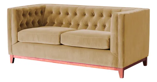 Sofa Roma 2 Cuerpos Tela Velvet - Latam Home