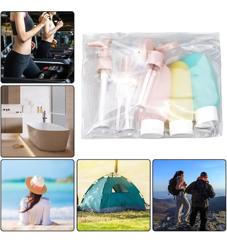 . Contenedores Cosméticos De Tamaño De Viaje For Reenvasado