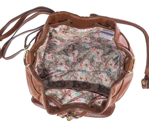 Bolsa Saco De Couro Natasha Cor Whisky