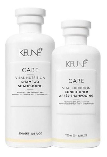 Kit Keune Shampo 300ml E Condicionador 250ml Vital Nutrition