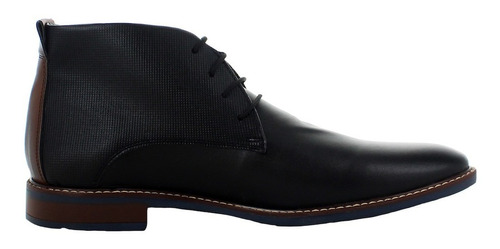 Lugo Conti Botin Casual Negro/cafe Para Hombre 79221