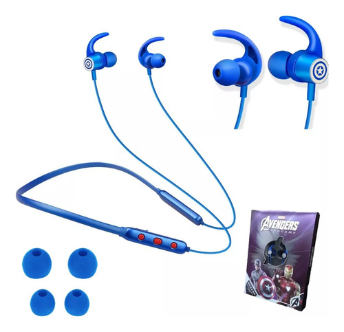 Auriculares Bluetooth 5.0 Deportivo Avengers Capitán América