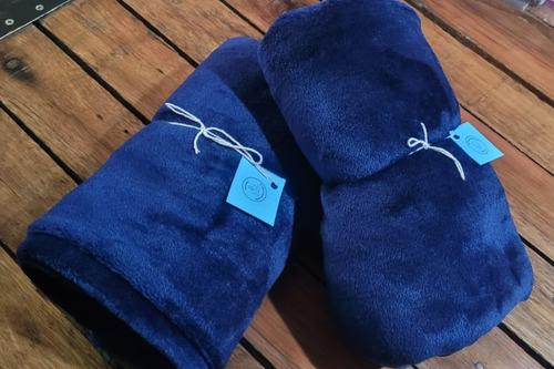 Manta Polar Soft Para Perros Y/o Gatos 1m X 80cm Azul