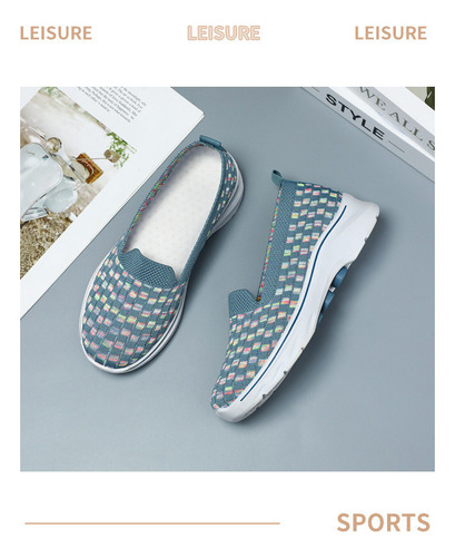 Tenis Dama A Cuadros Zapatos Para Mujer Malla Transpirable