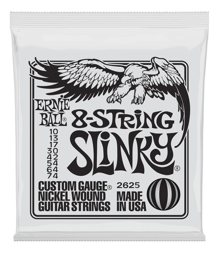 Cuerdas Ernie Ball 8-string Nickel Wound 10-74