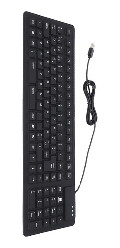 Teclado Quiet Keyboards, 105 Teclas, Español, Cable Usb, Por