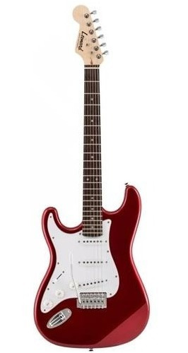 Guitarra Eléctrica Leonard Zurda Strato Roja Le365mrd