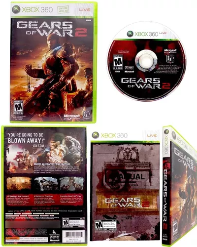 Jogo Xbox 360 Original Gears Of War 2, Jogo de Videogame Epic Games Usado  78367104