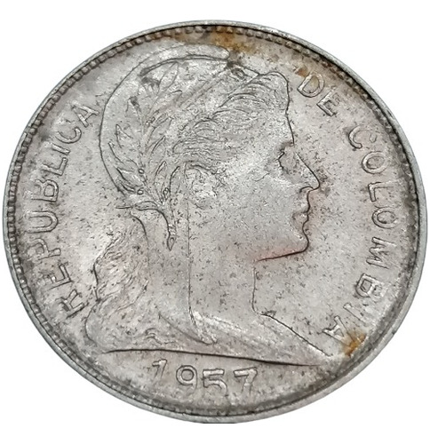 Colombia Moneda 1 Centavo 1957 Níquel