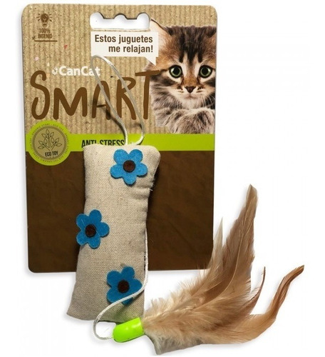 Juguete Peluche Plumas Con Hilo Gatos Siames Persa 40% Off!!