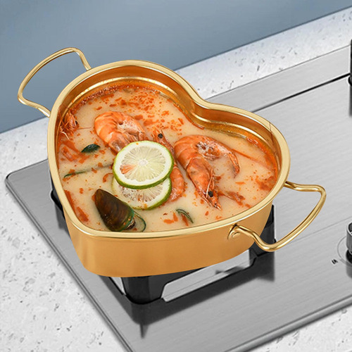 Cacerola Compatible Con Salsa En Forma De Corazón De S Oro