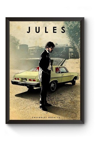 Poster Moldurado Car Legends Jules Pulp Fiction Quadro