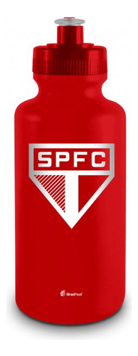 Garrafa Squeeze Bf 550ml Times Futebol - Sao Paulo Fc Cor Vermelho