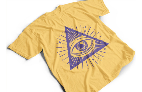 Camiseta Algodón Para Adulto Con Estampado De Los Illuminati