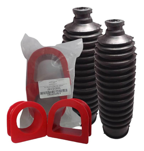 Kit 4 Gomas Guardapolvo + Goma Soporte De Cajetín Aveo