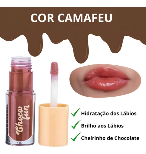Choco Fun Fenzza Gloss Tint Cream Batom Labial Kit C/ 4 Cor