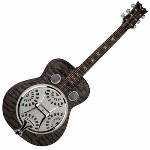 Resonador ( Dobro ) Dean Spider Trans Black Nuevo