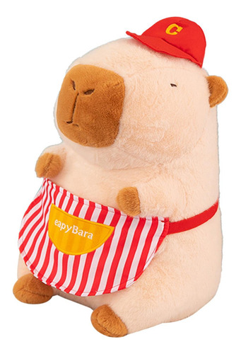 Capybara Stuffed Toy Kids Room Decor Soft Stuffed Chef