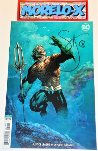 Justice League #10- Variante Jim Lee Firmada X Snyder- C O A