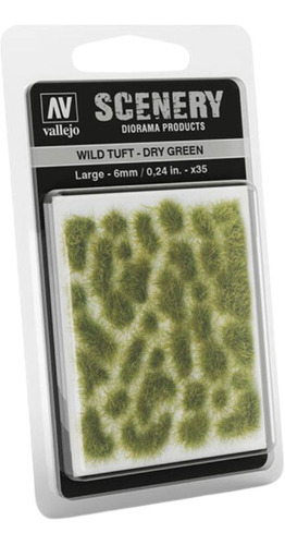 Cenario Vallejo Sc415: Wild Tuft - Dry Green 6mm