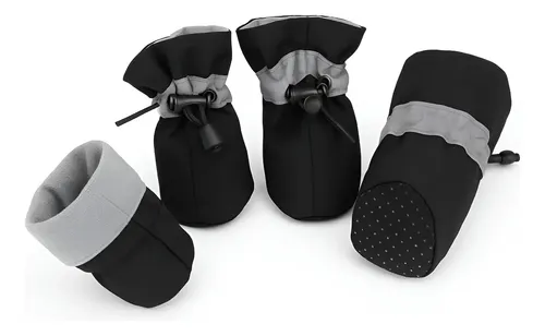 Bota De Cachorro Protetor Para Pata Pet Antiderrapante Preto
