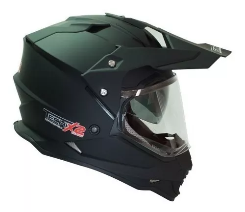 Casco Tech X2 TX-726 Negro C/Visera – Moto Helmets & Sebastian