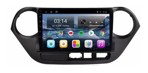 Radio Android 9 Pulgadas + Bisel Hyundai Grand I10 2014 Up