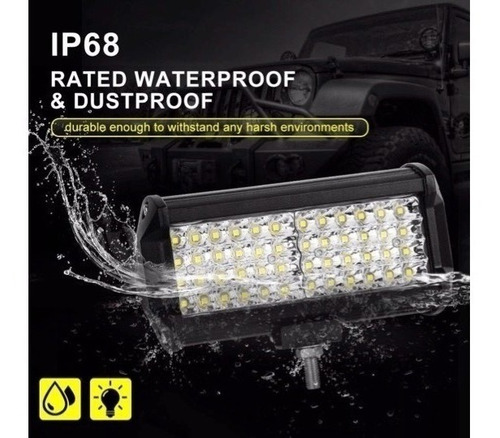 Imagen 4 de 6 de 2 Faros 48 Led Alta/baja Estrobo C/base 12/80v Auto Moto 4x4