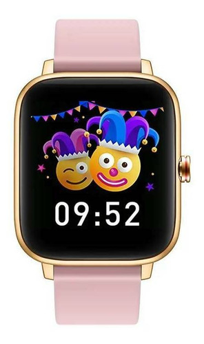 Smartwatch Colmi Series P P8 Max 1.69" caja 45mm  p8 max gold, malla  rosa P8 Max