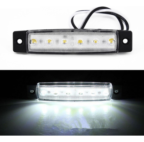 Luz De Navegação 6 Leds Barco Lancha Iate Náutica 9,5x2cm