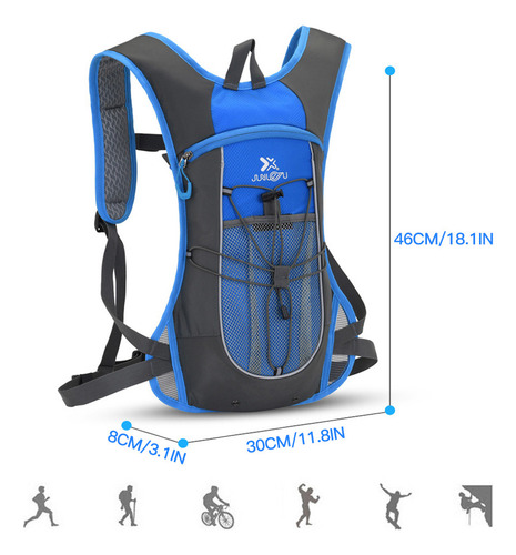 Bolsa De Hombro Con Dos Bandoleras Para Correr, Senderismo Y