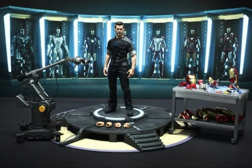 Hot Toys Iron Man 3 Tony Stark Armor Testing Workshop Mms191