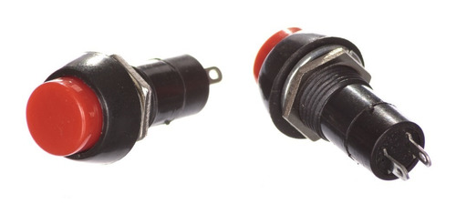 Imagen 1 de 1 de Switch Pulsador Boton Rojo Mini On Off Con Retencion
