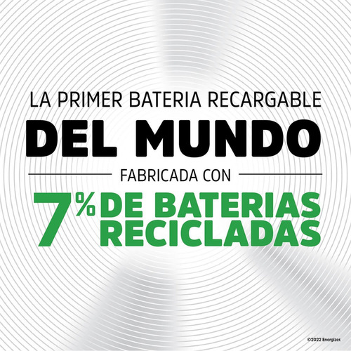 Pila Energizer D Recargable Blister 2 Unidades