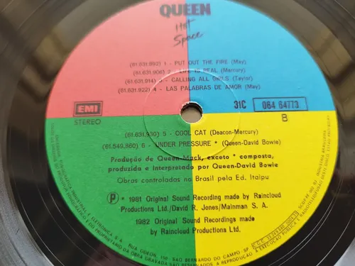 Lp Queen - Hot Space - 1982 - Encarte | MercadoLivre