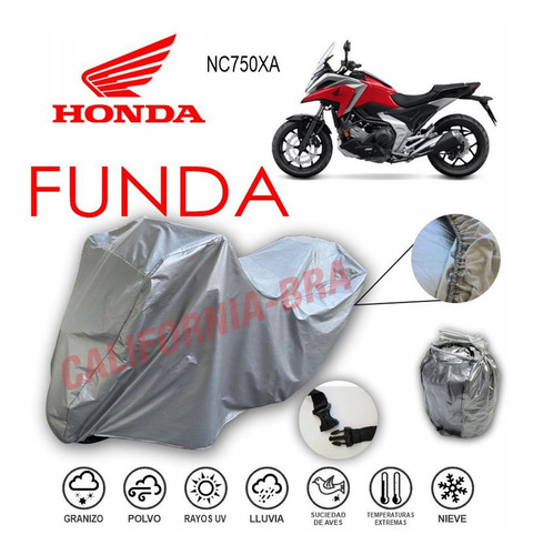 Funda Cubierta Lona Moto Cubre Honda Nc750 Xa
