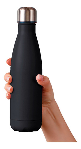 Garrafa Inox 750ml Gelada Cor Preto