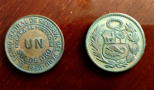 Monedas Antiguas De Un Sol De Oro, De 1943 A 1965 (Usado)