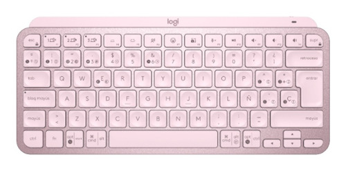 Teclado Logitech Mx Keys Mini Rosado Inalambrico Bluetooth