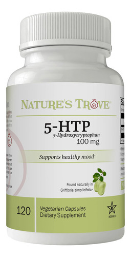 Nature's Trove 5-htp 100mg 120 Cápsulas Vegetarianas