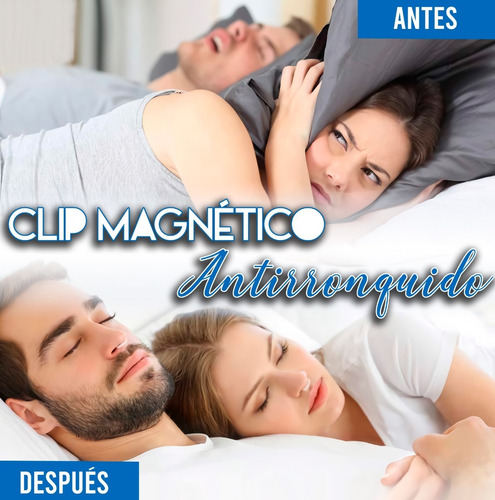Imagen 6 de 7 de Clip Nasal Magnetico Anti Ronquidos Mejora El Sueño 0-002