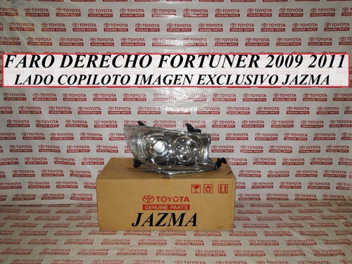 Faro Derecho Fortuner 2009 2011 Original Toyota 81130 0k280