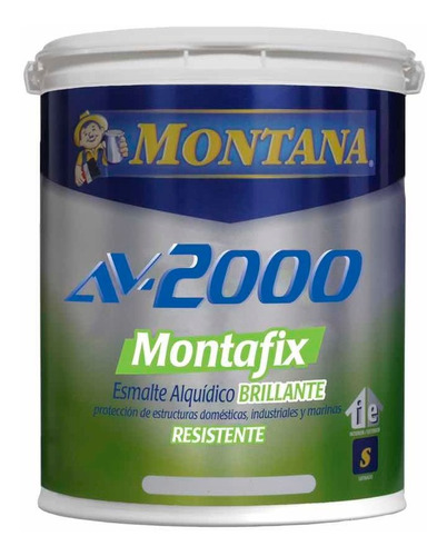 Pintura Amarillo Caterpila Av-2000 Montafix Montana Galón