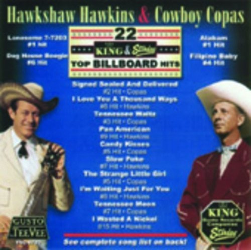 Hawkins Hawkshaw 22 King & Starday Top Billboard Hits Cd