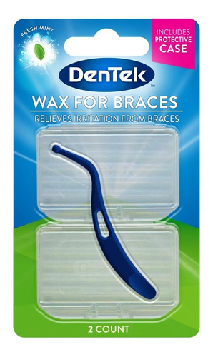 Cera Para Brackets Dentek Menta Fresca Pack X2