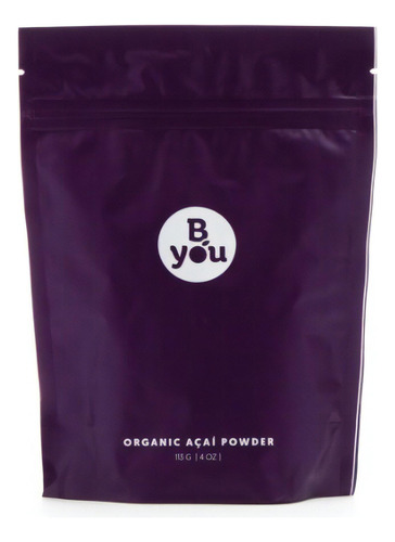 Suplemento Em Bag Byou Açai Em Pó Energético Açai Em Pó Sabor Açaí Em Saco De 113g