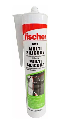 Sellador De Silicona Transparente Fischer 280ml