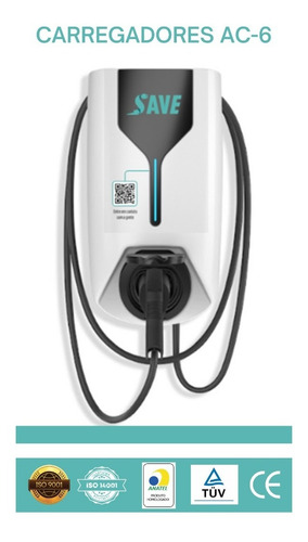 Carregador Para Carro Elétrico 7,4kw 32a Tipo 2
