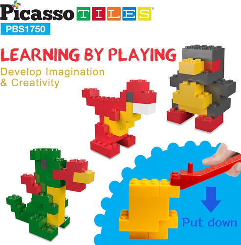 Picassotiles Juego Combinado De Ladrillo De Constructucción