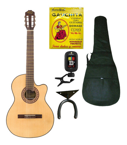 Guitarra Clasica Electroacustica Gracia M10eq + Accesorios